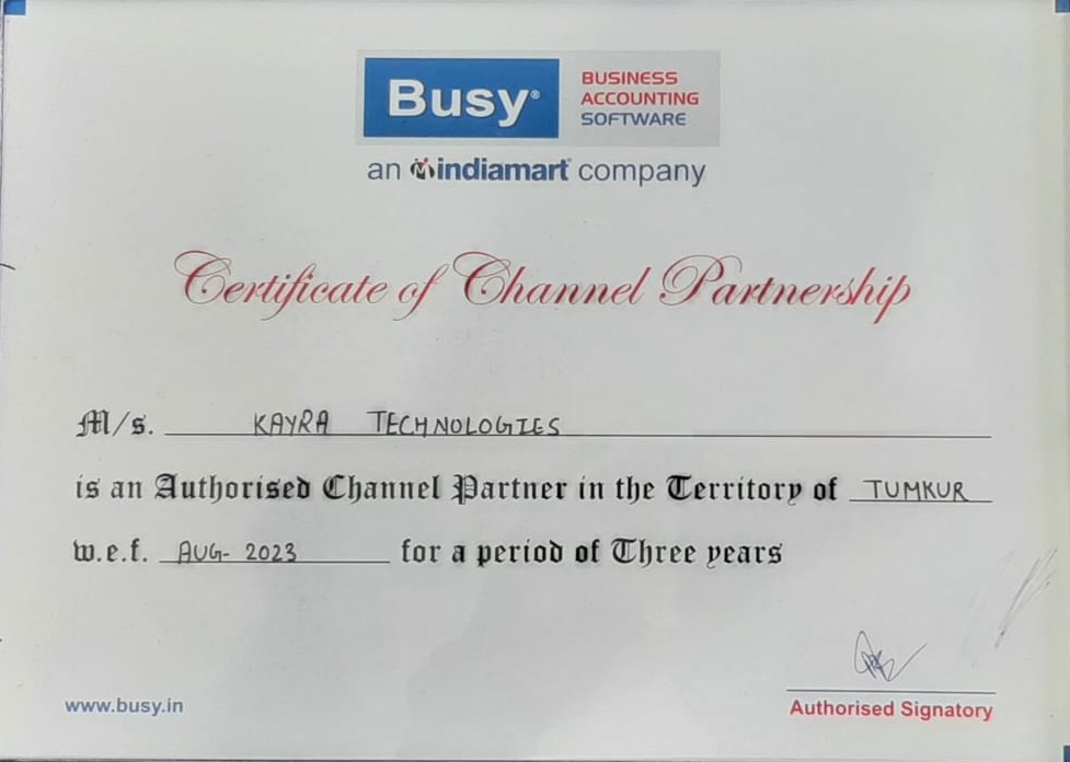 Certificate of Partnership